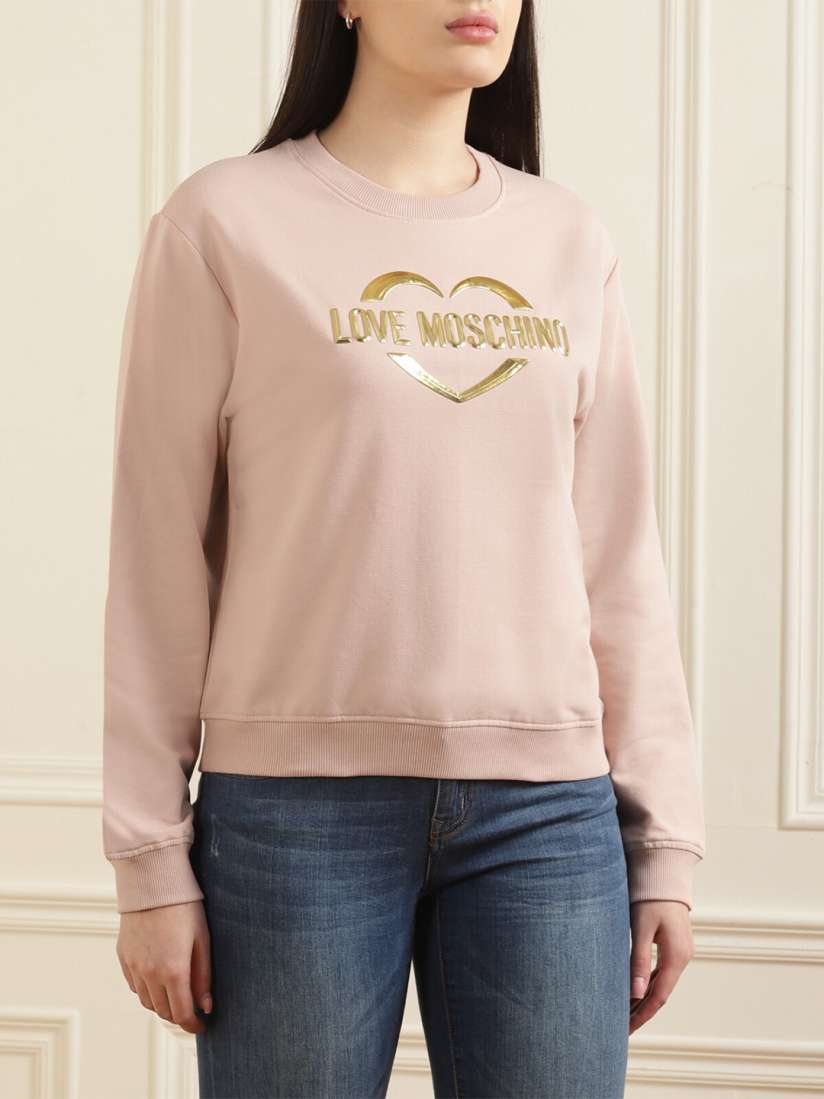Moschino pink sweatshirt hot sale