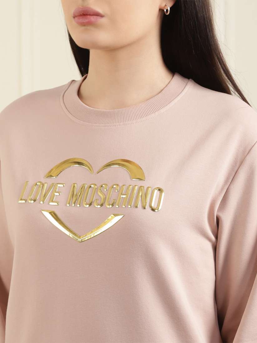 Womens love moschino sweatshirt on sale