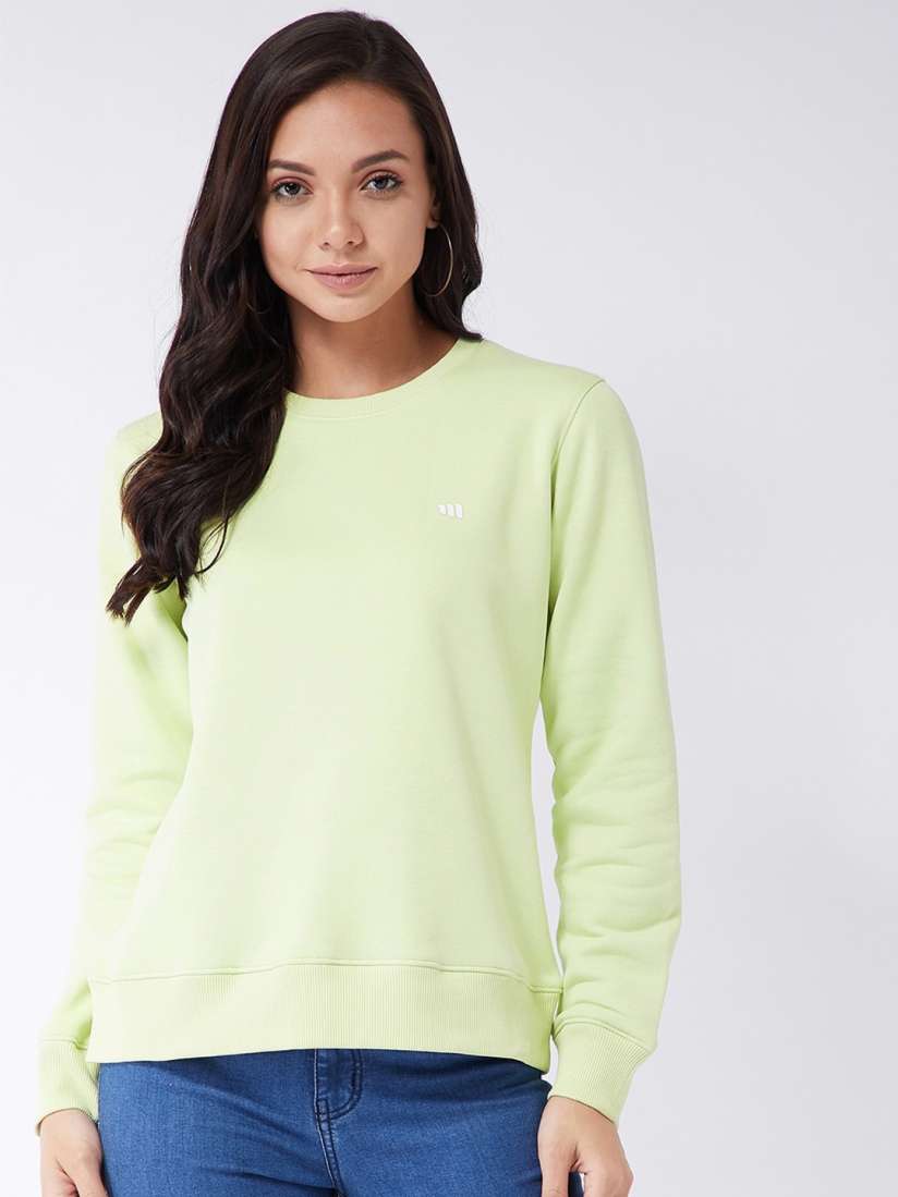Lime green sweatshirt womens online