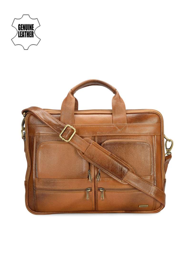 Buy Teakwood Leathers Men Tan Brown Leather Laptop Bag Laptop Bag for Men 1667462 Myntra