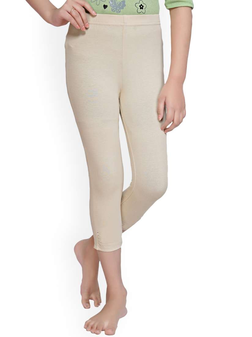 Girls tan leggings best sale