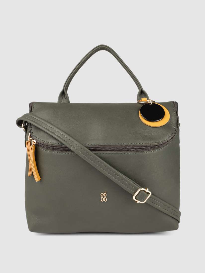 Buy Baggit Grey Solid Structured Handheld Bag Handbags for Women 16676856 Myntra