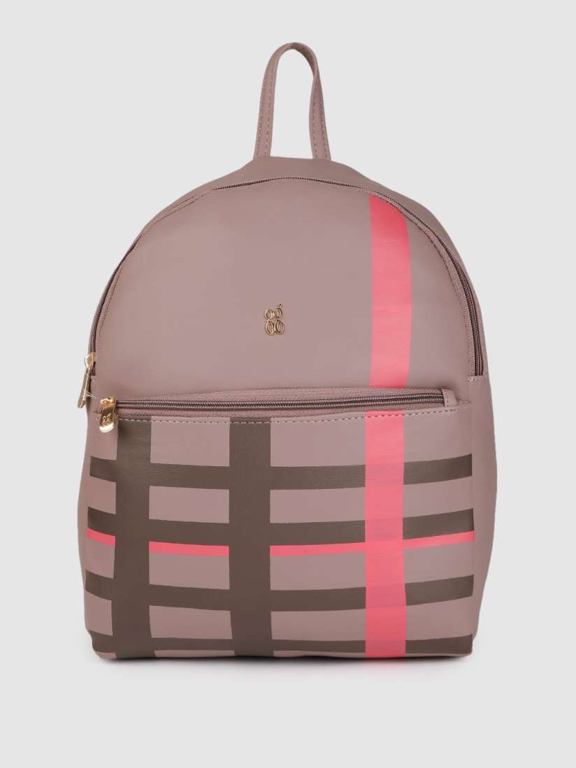 Striped backpack purse cheap