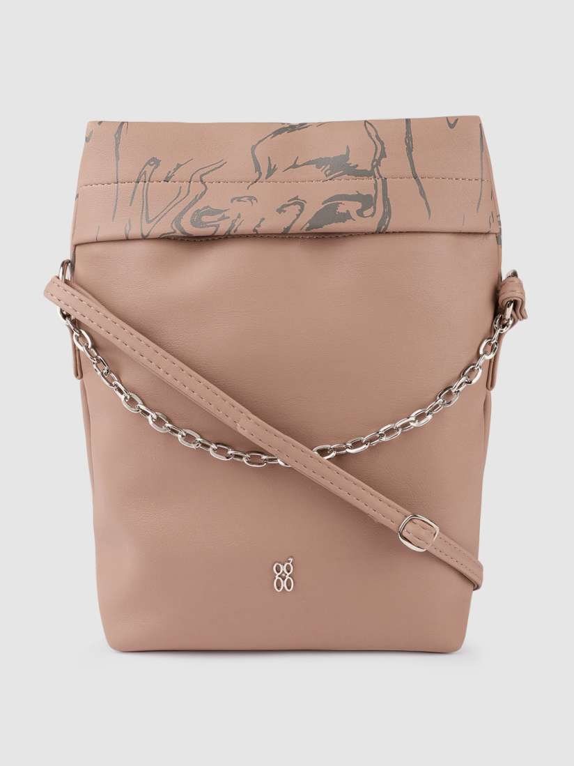 Buy Baggit Dusty Pink Solid Structured Sling Bag Handbags for Women 16677088 Myntra