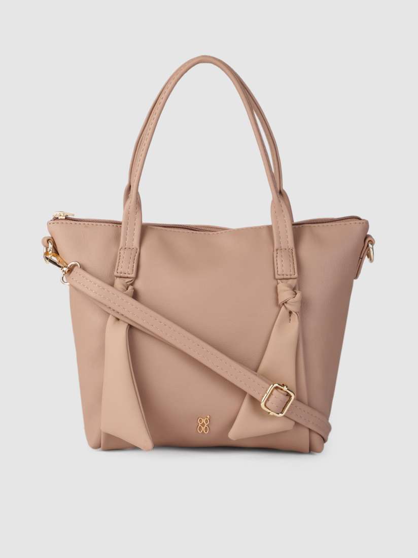 Baggit pink solid shoulder bag discount