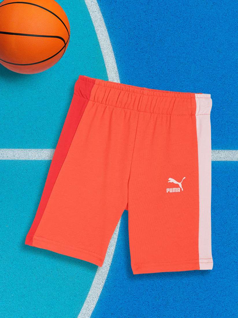 Buy Puma Unisex Kids Orange Fruitmates Pure Cotton Regular Fit Shorts Shorts for Unisex Kids 16677462 Myntra