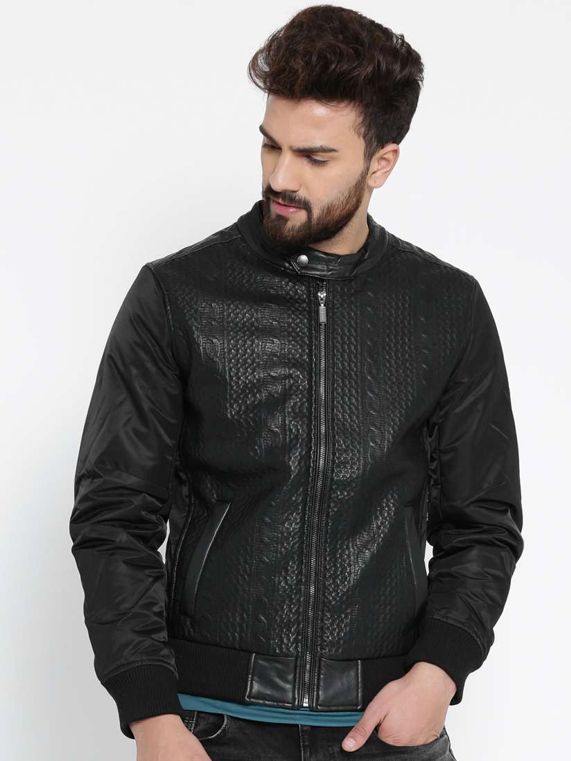 United colors of benetton leather jacket outlet