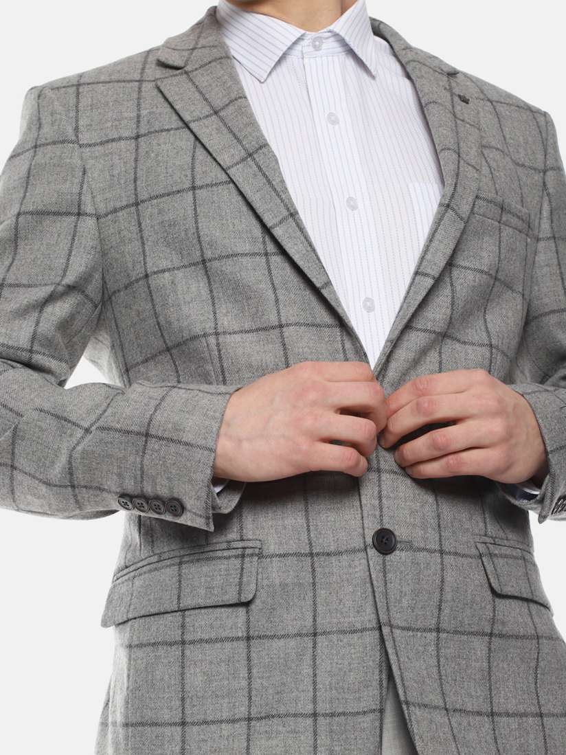 Louis philippe check blazer shop