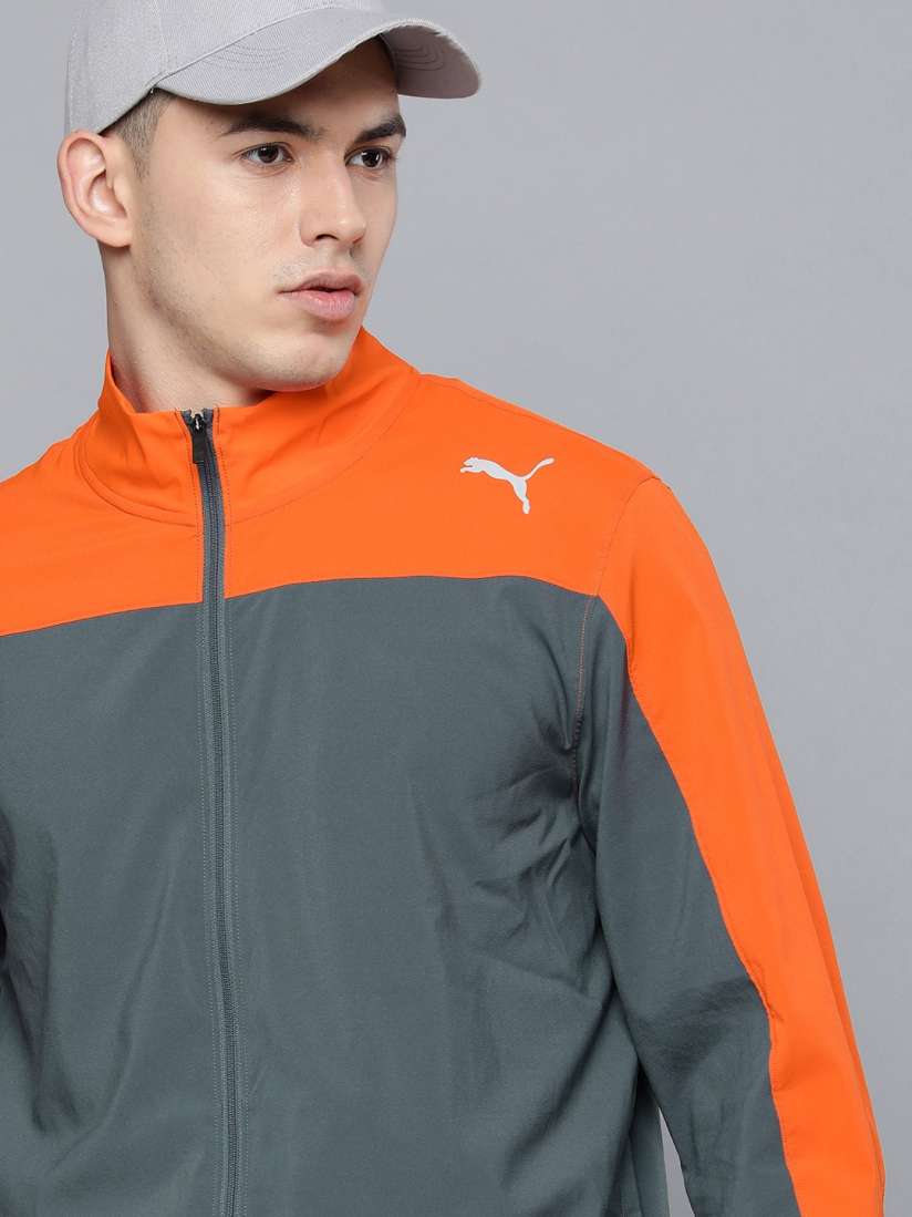 Buy Puma Men Regular Fit Colourblocked High Collared Training Sustainable Track Suit Tracksuits for Men 16704182 Myntra