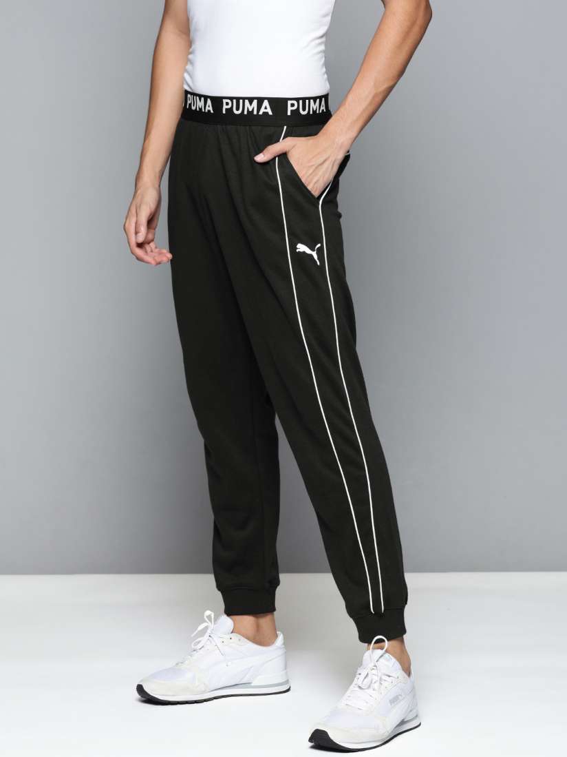 Buy Puma Men Black Solid Knitted dryCELL Training Joggers with Side Stripes Track Pants for Men 16704230 Myntra