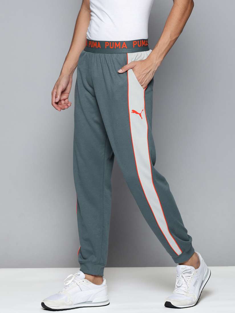 Buy Puma Men Grey White Colourblocked Knitted dryCELL Training Joggers Track Pants for Men 16704250 Myntra