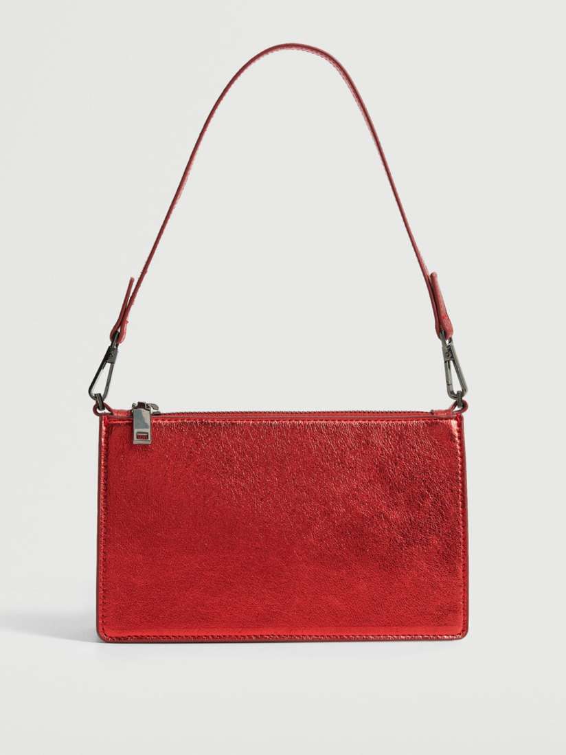 Buy MANGO Red Solid Structured Baguette Bag Handbags for Women 16708040 Myntra