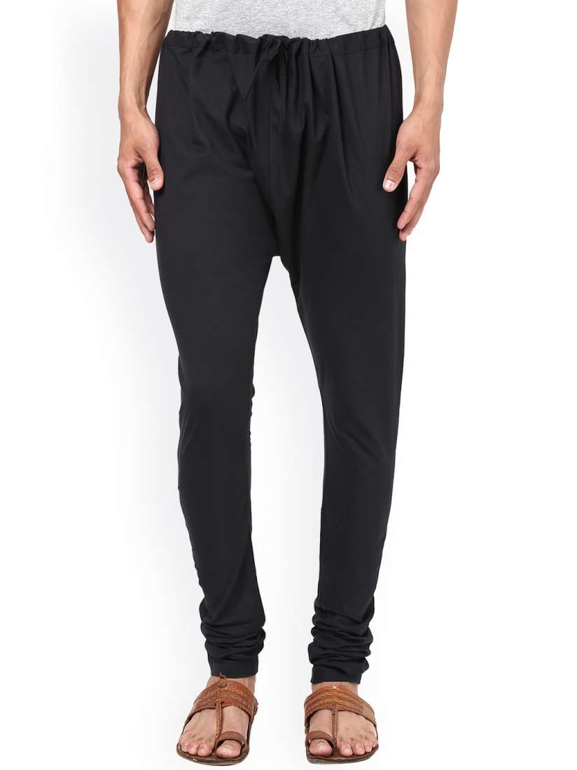 Buy Prayyan Black Slim Fit Pyjamas Churidar for Men 1670931 Myntra
