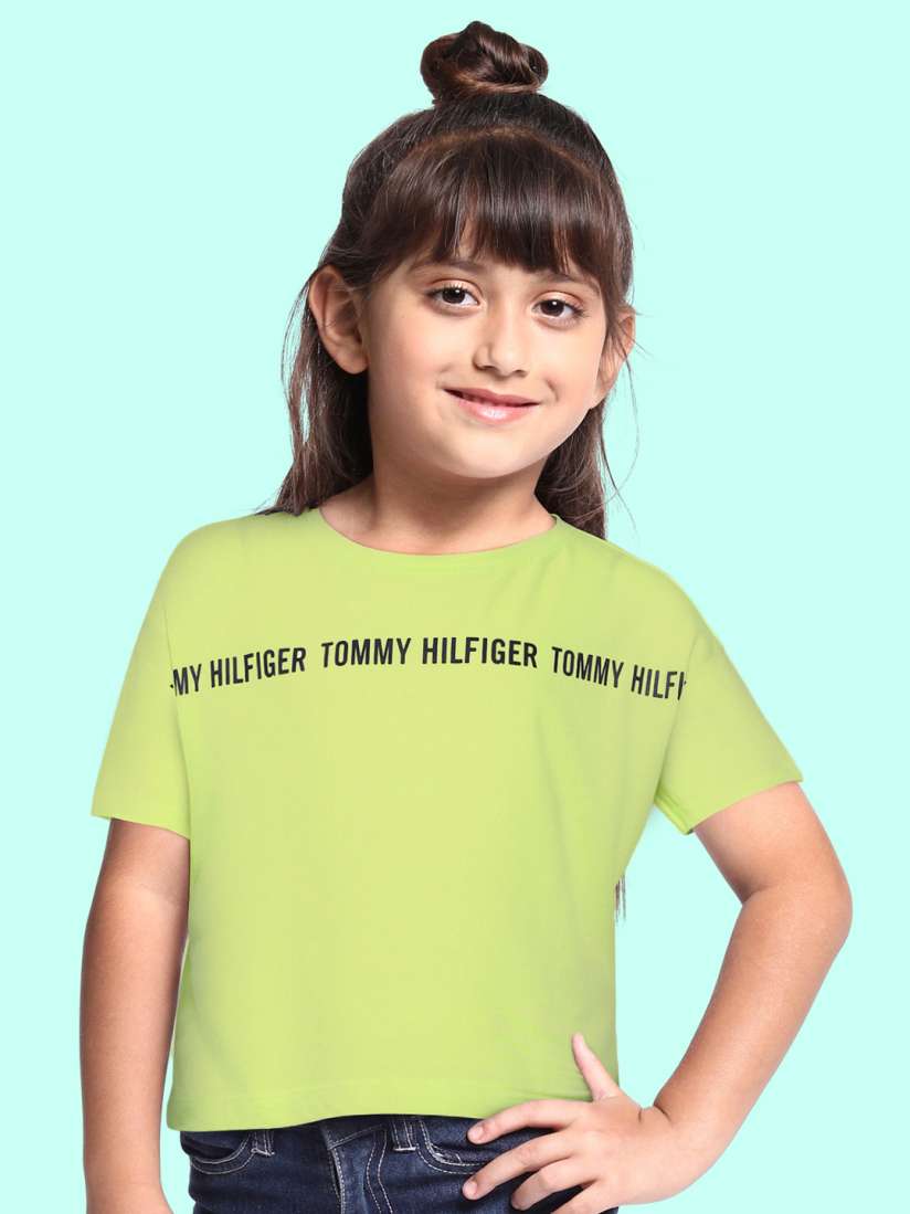 Lime green tommy hilfiger shirt best sale