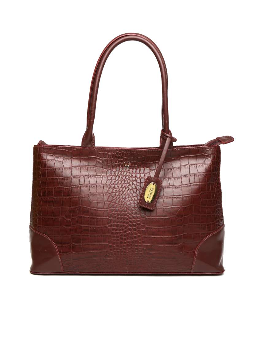 Buy Hidesign Maroon Textured Leather Shoulder Bag Handbags for Women 1671674 Myntra