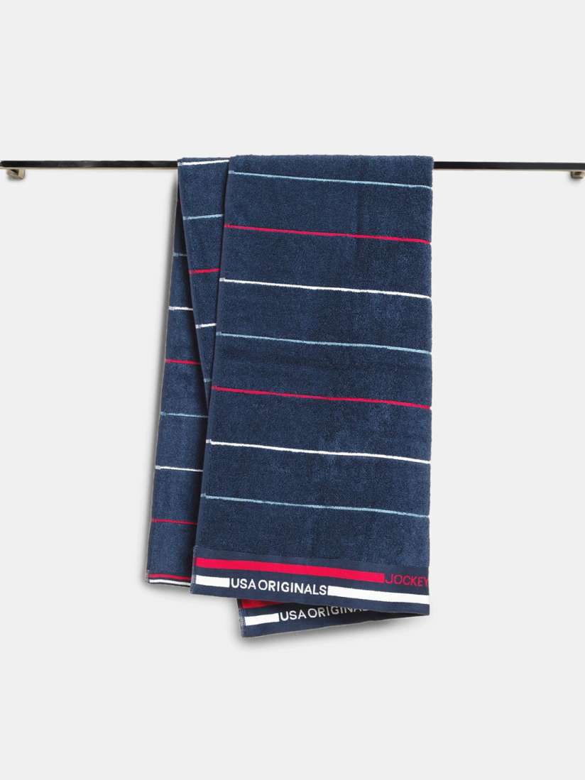Buy Jockey Cotton Rich Terry Ultrasoft and Durable Striped Bath Towel T122 Bath Towels for Unisex 16720120 Myntra