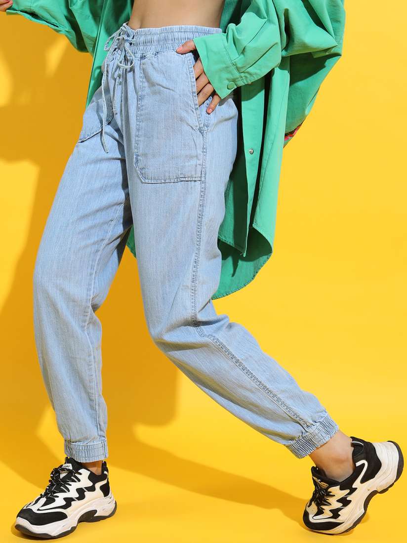 Buy Tokyo Talkies Women Blue Jogger Jeans Jeans for Women 16723138 Myntra
