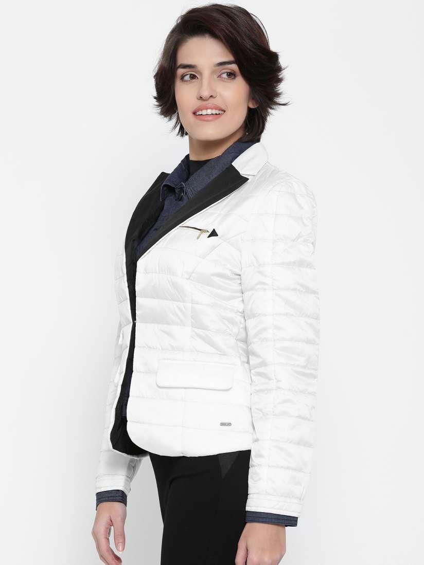 Buy Numero Uno White Quilted Jacket Jackets for Women Myntra