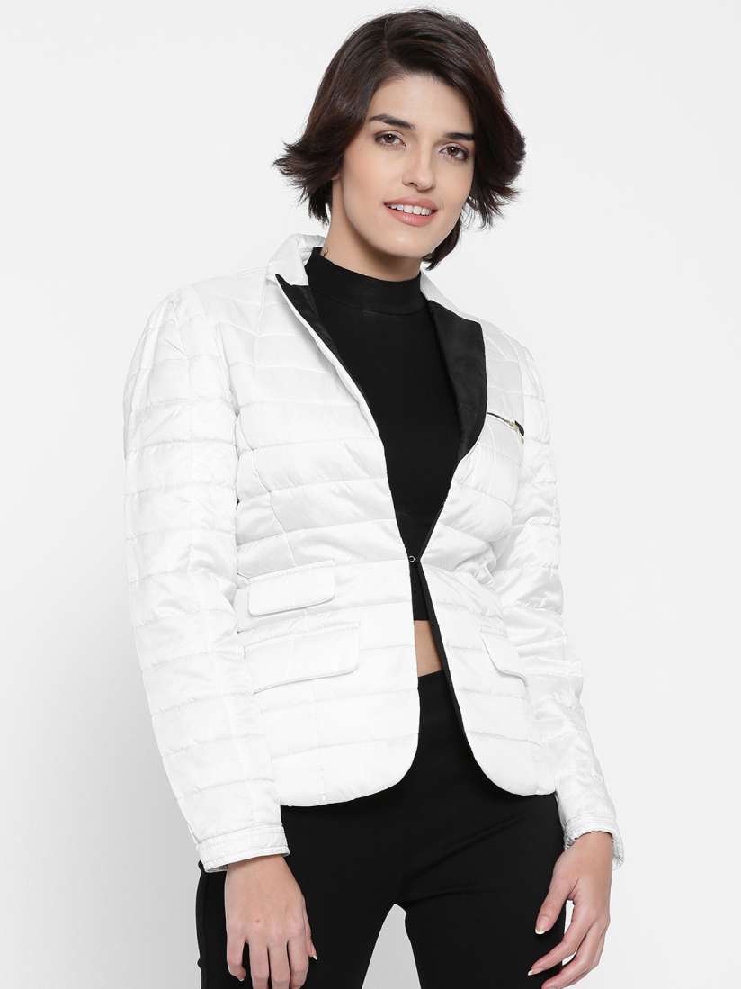 Buy Numero Uno White Quilted Jacket Jackets for Women Myntra