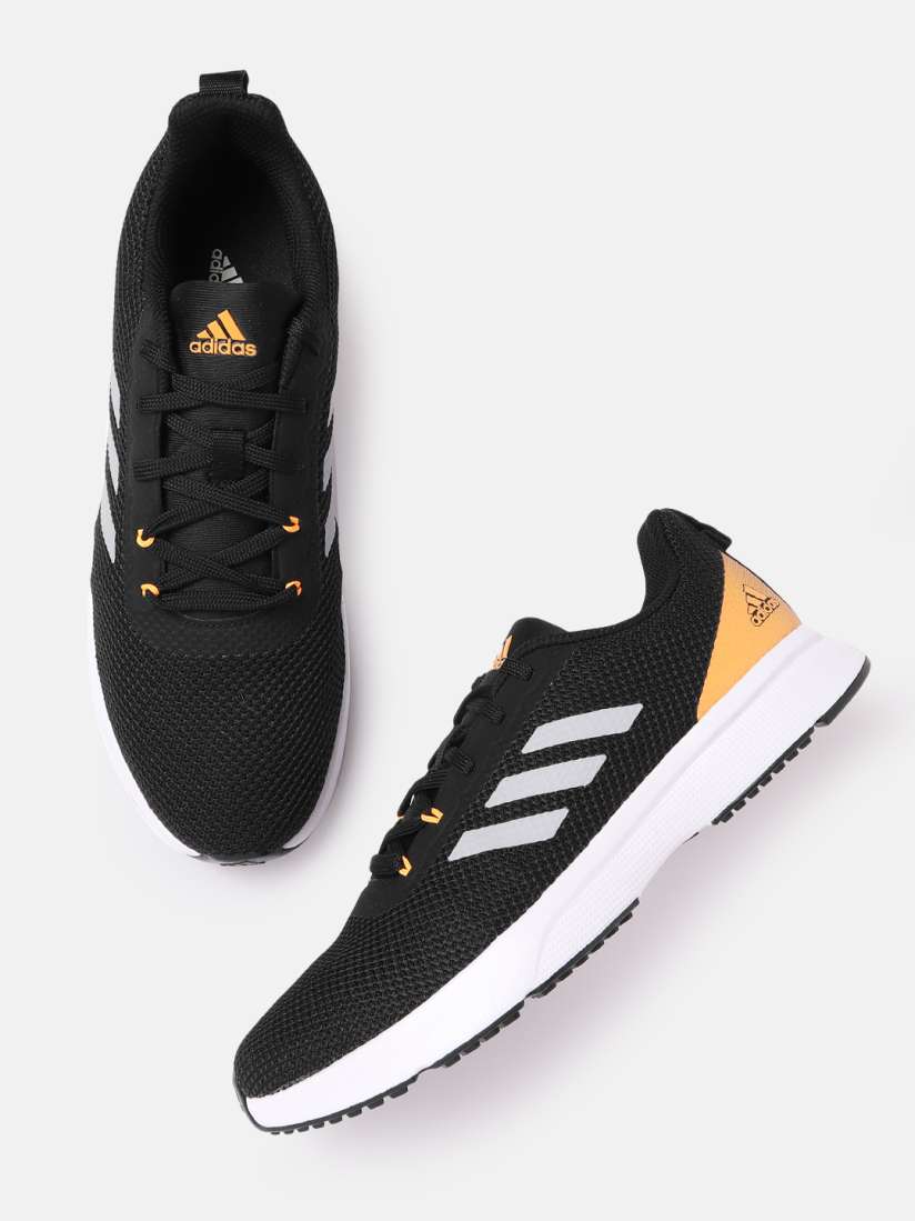 Buy ADIDAS Men Black Orange Woven Desgin Glowrun Reflective Running Shoes Sports Shoes for Men 16725086 Myntra