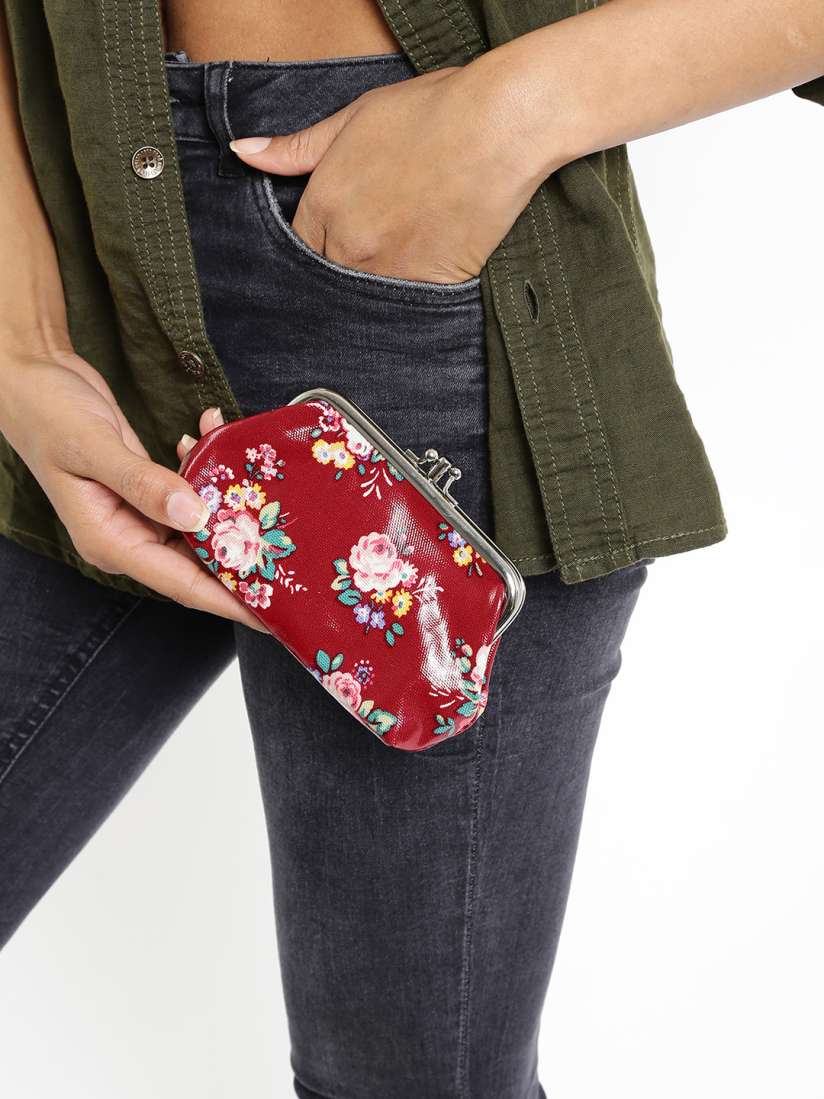 Buy Cath Kidston Red Floral Print Purse Clutches for Women 1672957 Myntra