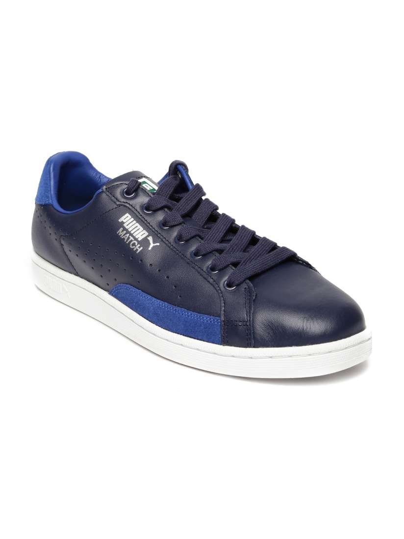 Buy Puma Men Navy Solid Match 74 UPC Leather Sneakers Casual Shoes for Men 1673175 Myntra