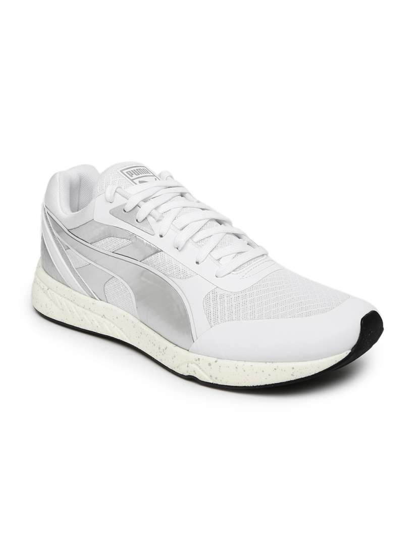 Buy Puma Men White Silver Toned 698 Ignite Metallic Solid Sneakers Casual Shoes for Men 1673199 Myntra