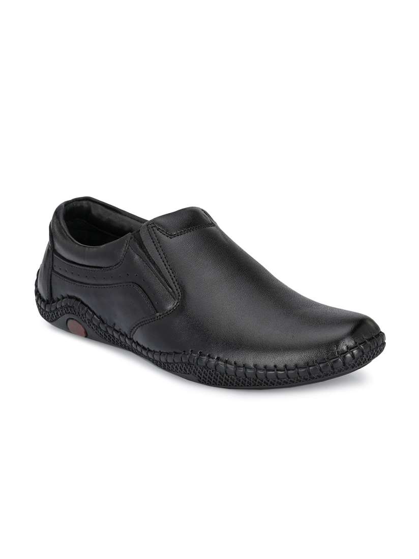 Buy Mactree Men Black Solid Leather Formal Slip On Formal Shoes for Men 16732710 Myntra