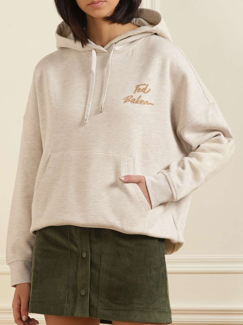 Buy Ted Baker Women Tan Hooded Cotton Sweatshirt Sweatshirts for Women 16732748 Myntra