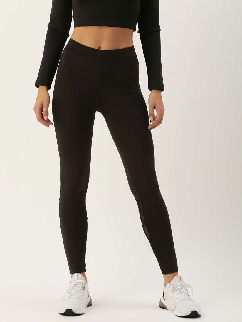 Black liquid leggings forever 21 top
