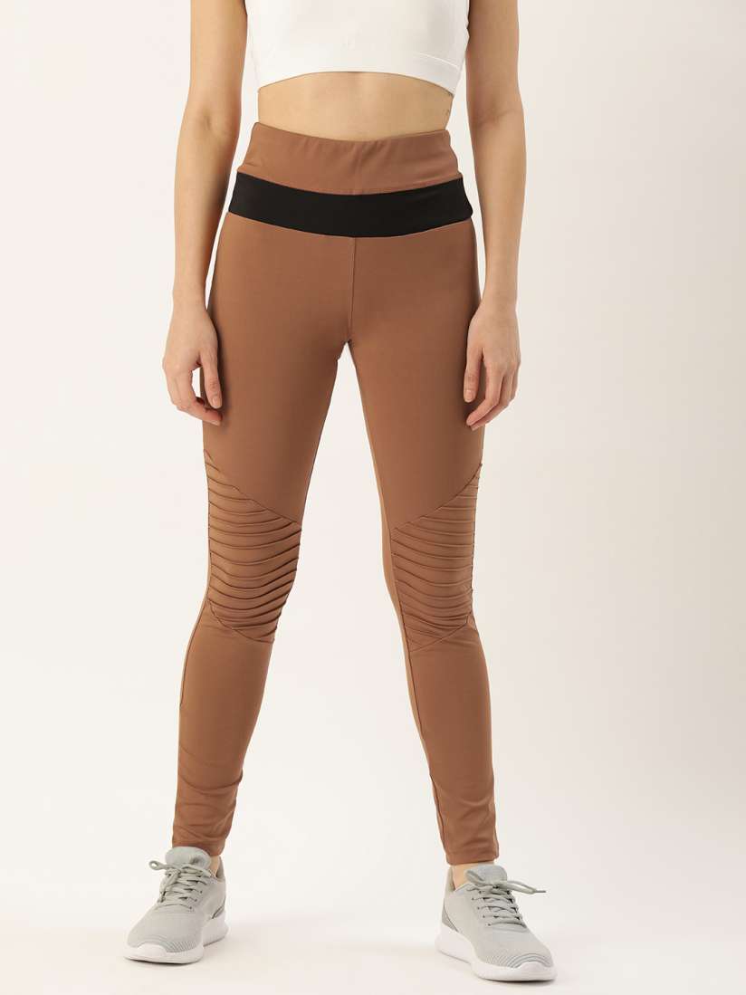 Brown leggings forever 21 top