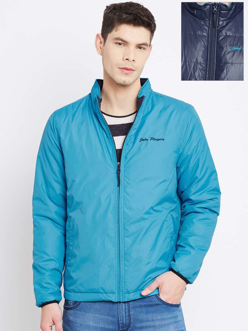 Buy John Players Blue Padded Reversible Jacket Jackets for Men 1675121 Myntra