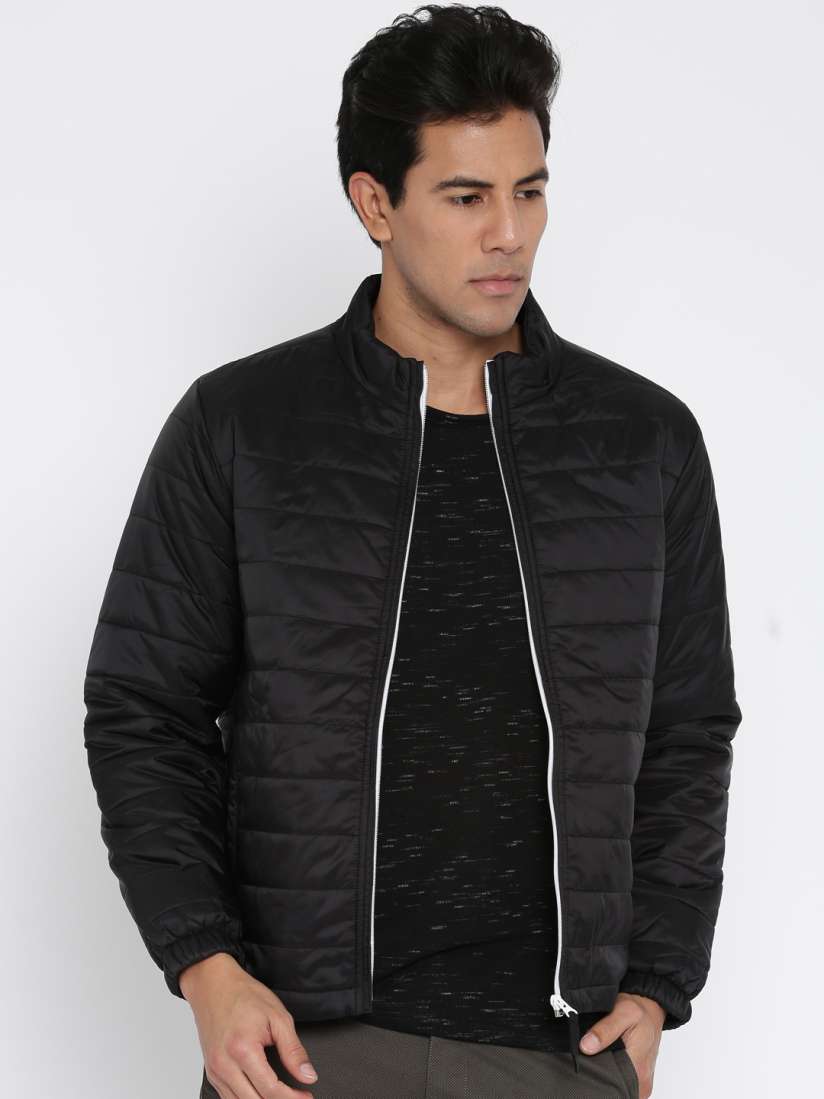 Buy John Players Black Quilted Jacket Jackets for Men Myntra