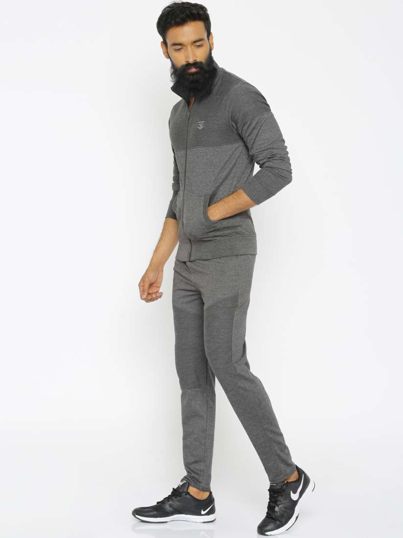 Charcoal grey tracksuit discount