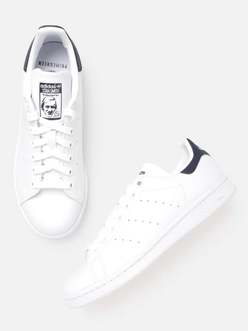 Stan smith blue and white online