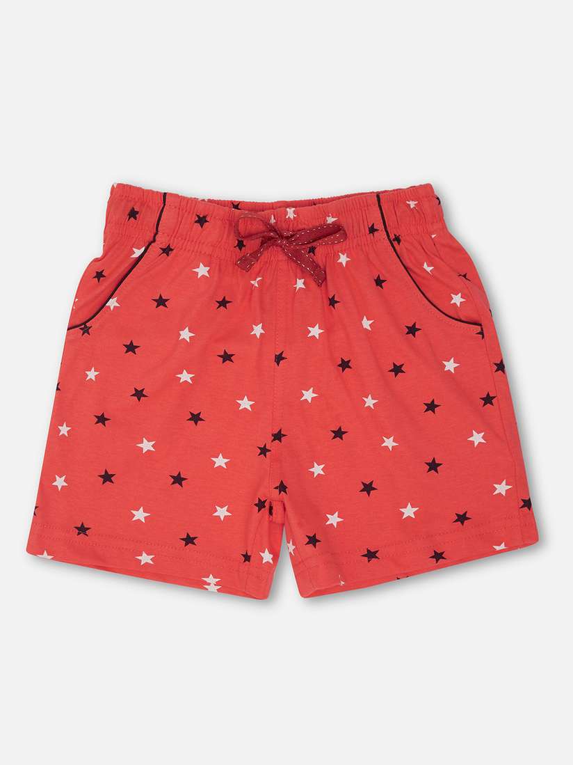 Myntra Girls Red Bermuda Shorts Buy Little Funky Girls Pack Of