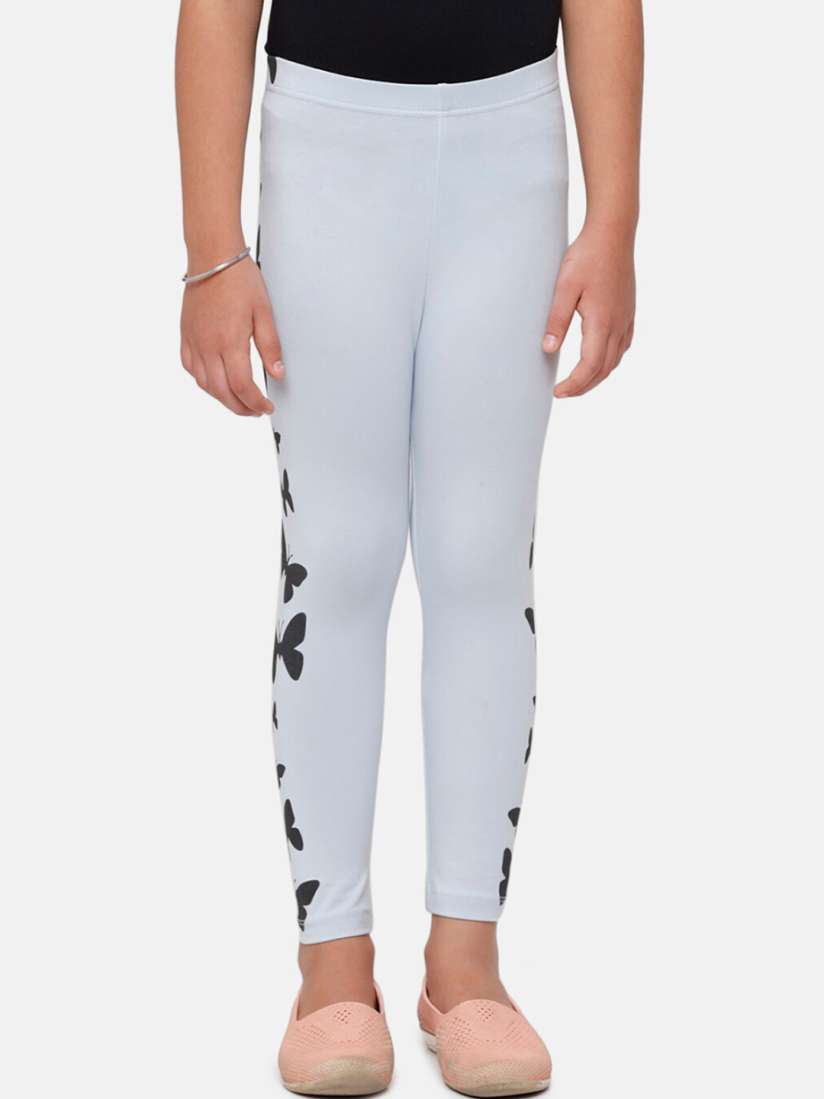 Buy De Moza Girls Blue Black Printed Leggings Leggings for Girls 16773114 Myntra
