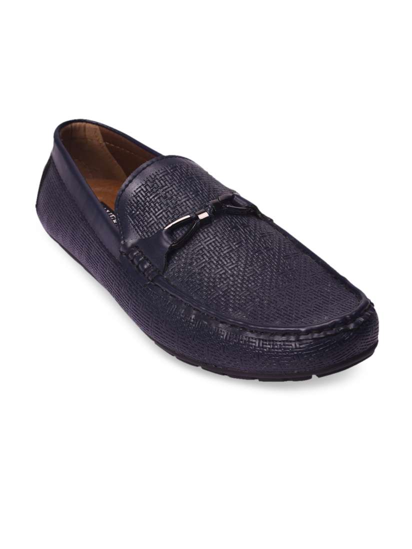Buy Pavers England Men Navy Blue Woven Design Loafers Casual Shoes for Men 16776020 Myntra