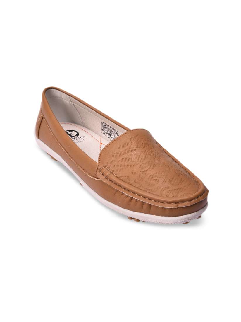 Buy Pavers England Women Brown Woven Design PU Loafers Casual Shoes for Women 16777640 Myntra