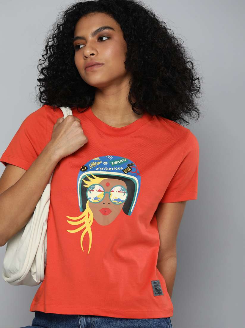 Levis printed t shirts women's deals