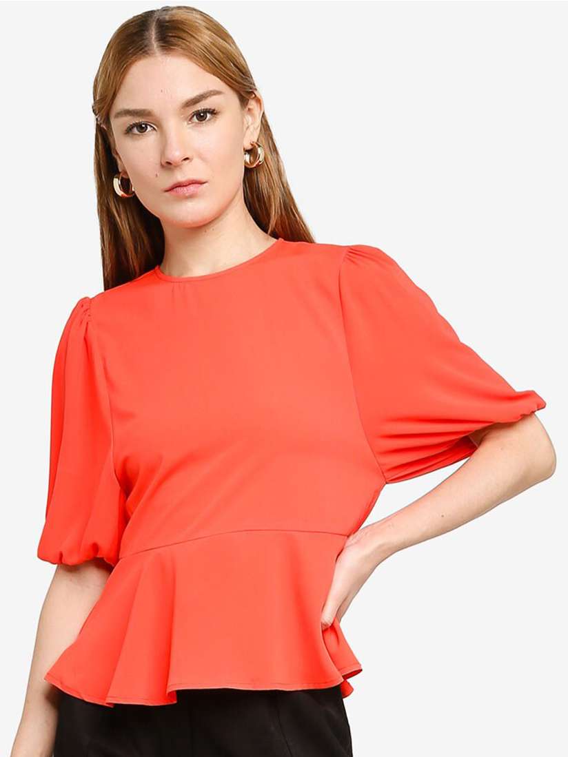zalora peplum top