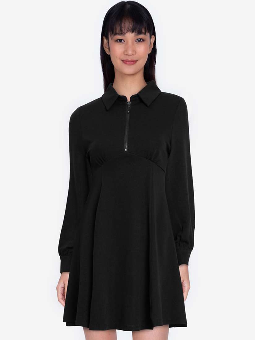 Buy ZALORA BASICS Black Solid Jumper Dress Dresses for Women