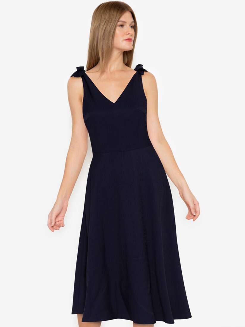 Zalora navy blue dress top