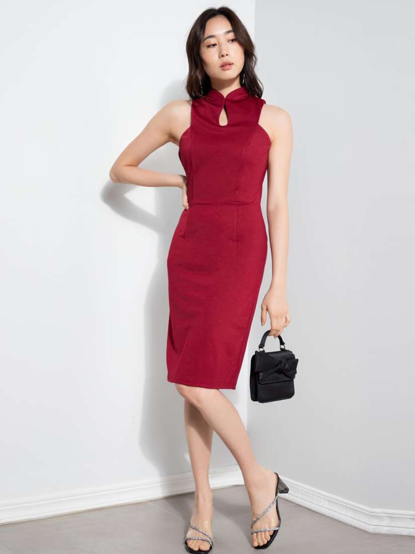 Zalora red dress top