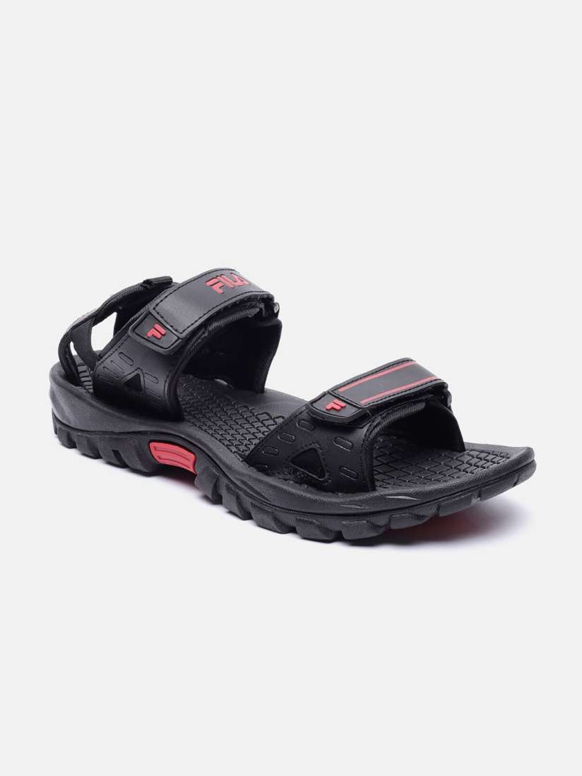 Buy FILA Men Black Red PU Comfort Sandals Sandals for Men 16786434 Myntra