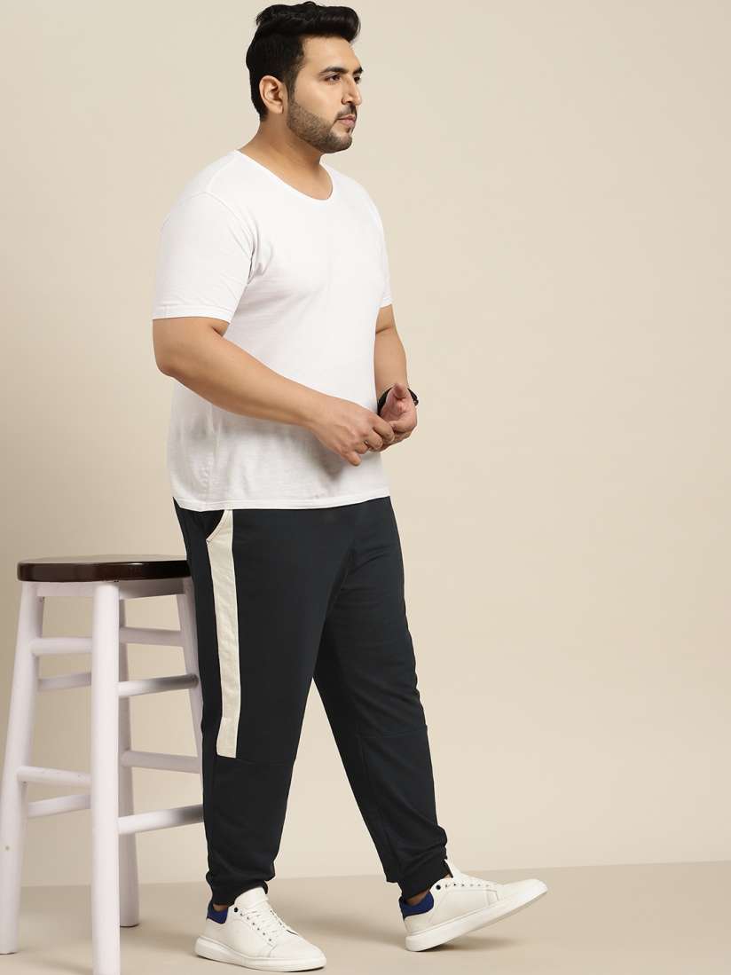 Buy Sztori Men Plus Size Navy Blue Solid Joggers Track Pants for Men 16795832 Myntra
