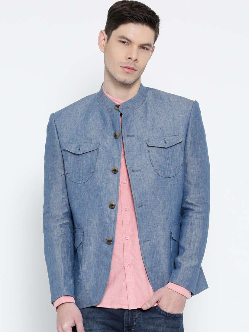 Blackberry linen blazers online