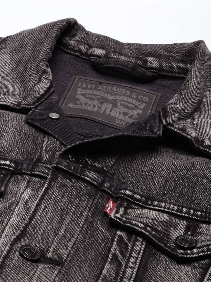 Levi's grey denim jacket outlet