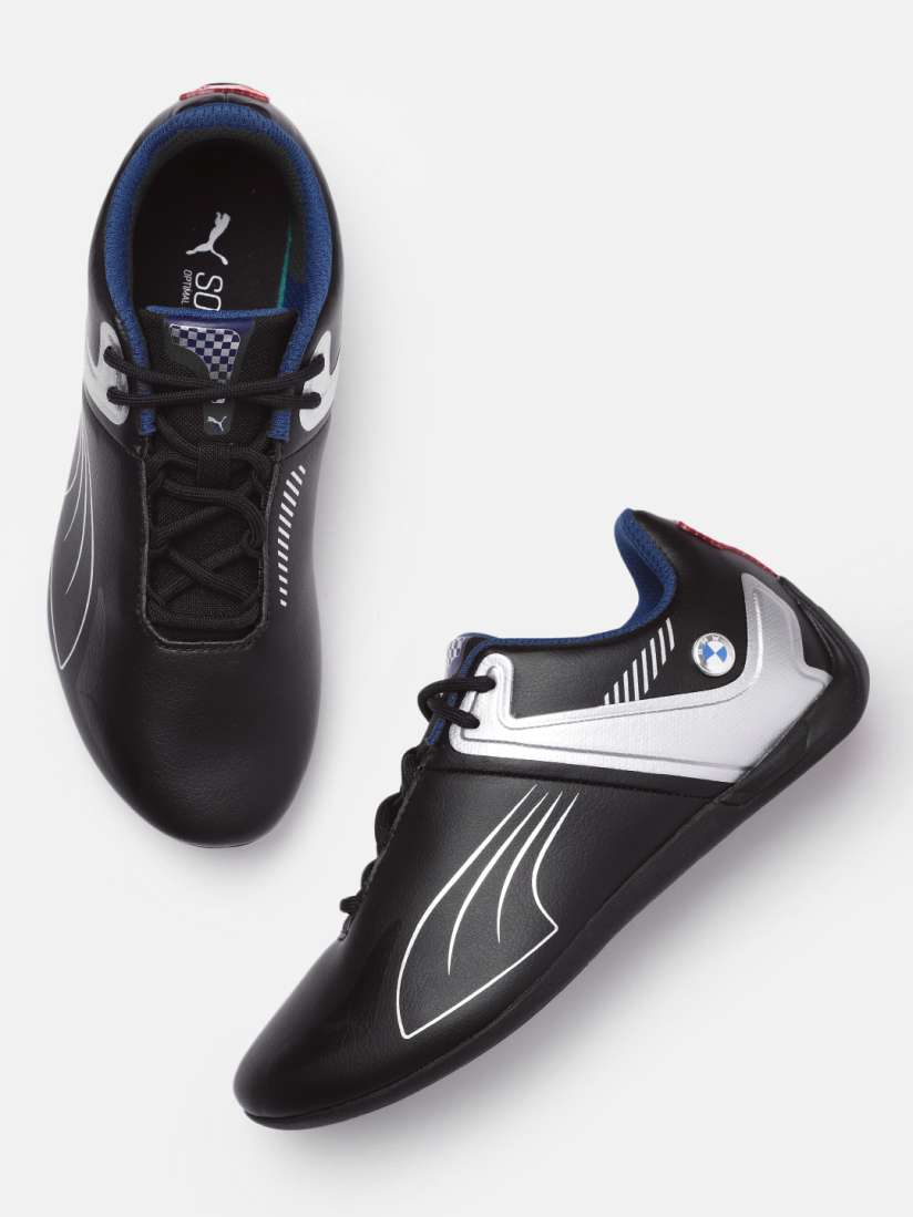 Buy PUMA Motorsport Unisex Black Silver Toned Solid BMW MMS A3ROCAT Leather Regular Sneakers Casual Shoes for Unisex 16825354 Myntra