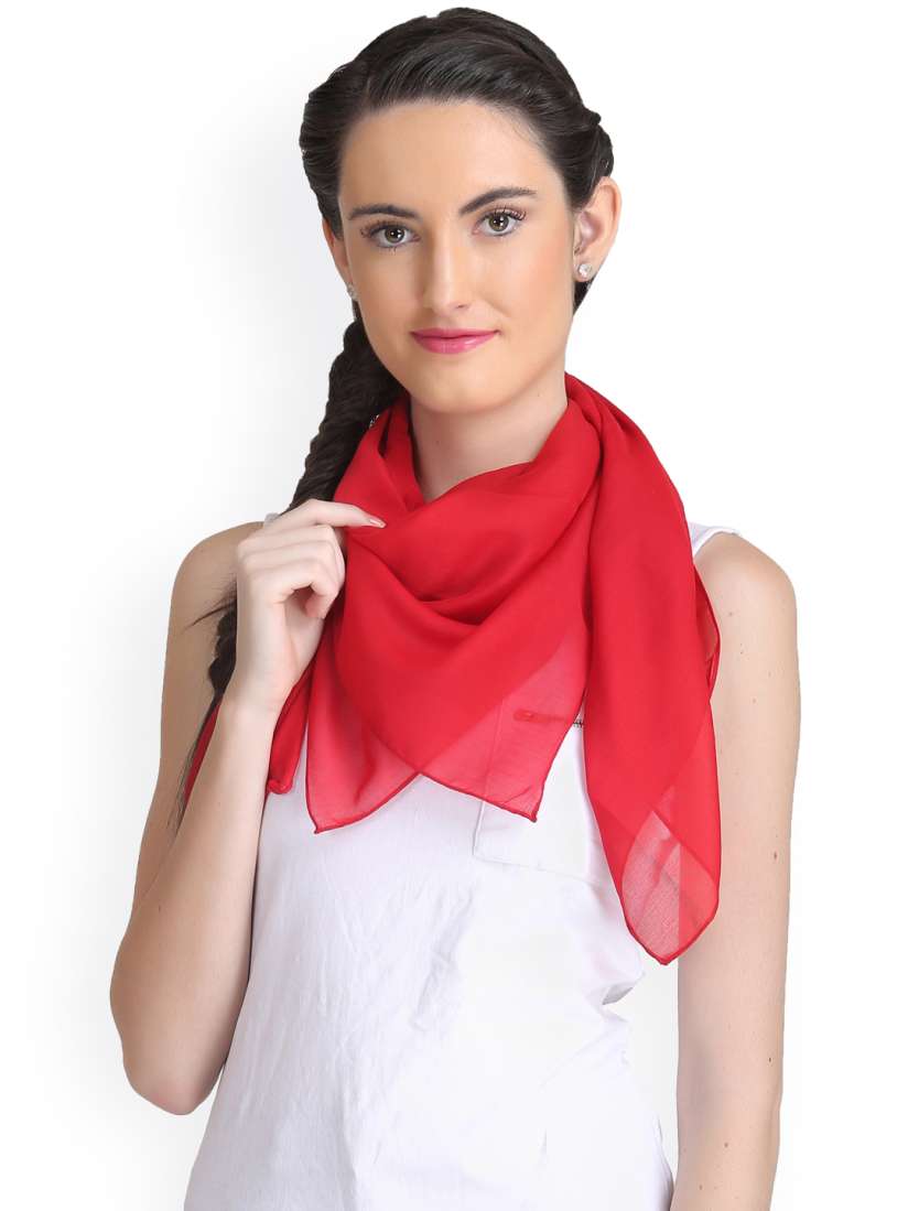 Buy CoolThreads Red Scarf Scarves for Women 1682591 Myntra